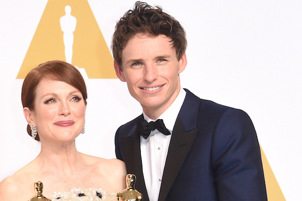 Redmayne, Moore named best actors at Academy Awards