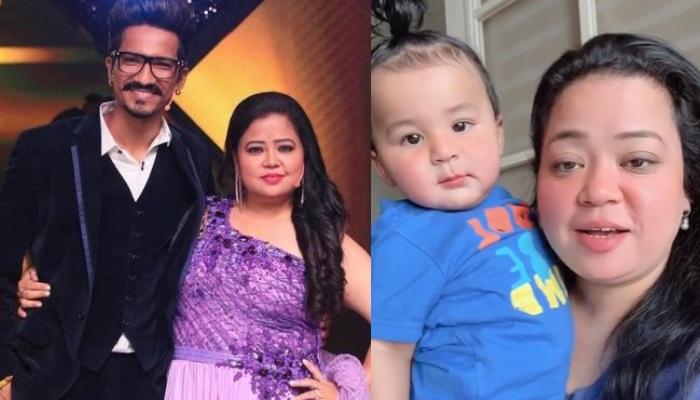 Filmbees - Bharti Singh Bharti Singh Along With Her Son Did Anniversary  Wishes To Her Husband Harsh In A Funny Way Video Viral