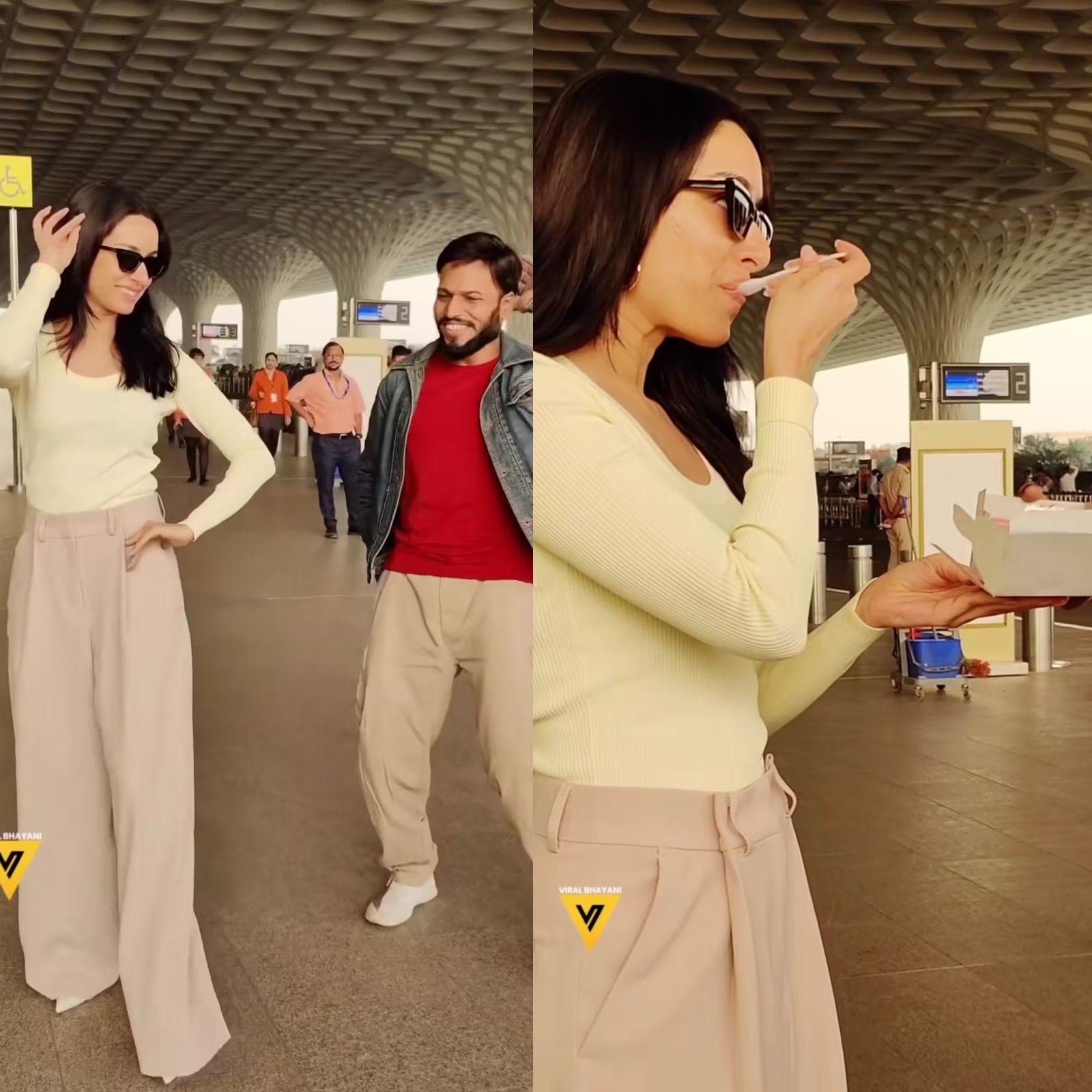 Shraddha Kapoor: Shraddha Kapoor was seen dancing with fans at the airport, the video went viral on the internet