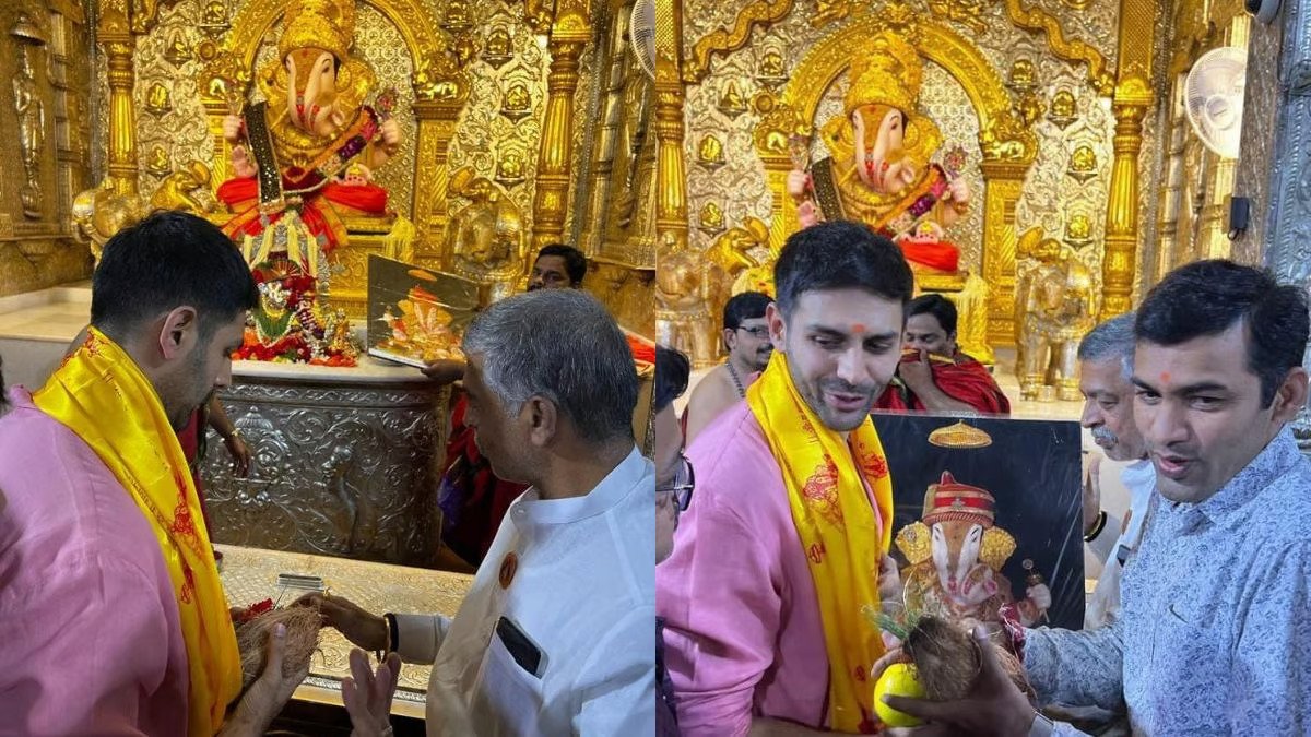 Kartik Aaryan visited Dagdusheth Halwai Ganesh temple amid a Chandu Champion shoot, photos went viral