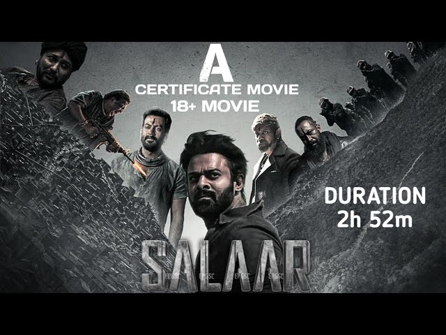 Salaar: Censor board\'s scissors on Prabhas\' \'Salaar\', action scenes were cut, and the film got an A certificate.