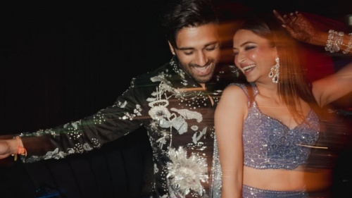 Pulkit Samrat: Pulkit shared beautiful pictures of the sangeet night with fans, the actor was seen dancing with Kriti.