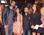 Jacqueline Fernandez Arjun Rampal at the launch of Parul J Maurya collection