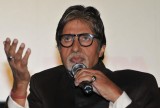 Actor Amitabh Bachchan during a promotional event of his upcoming film Shamitabh in New Delhi