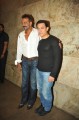 Actors Sanjay Dutt and Aamir Khan during the special screening film PK, in Mumbai