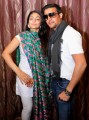 Actors Jimmy Shergill and Neeru Bajwa during a press conference to promote their upcoming film Aa Gaye Munde U.K. De in Amritsar