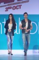 Actors Katrina Kaif and Hrithik Roshan showcase the Pantaloons limited edition collection for the promotion of their film Bang Bang in Mumbai