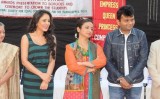 Divya Dutta and television actor Shweta Khanduri during the awareness about eco-friendly Holi with eco-friendly colours organised by NASEOH