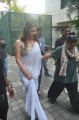 Lucy Pinder during a media interaction of film Waarrior Savitri in Mumbai