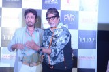Irrfan Khan and Amitabh Bachchan during the trailer launch of film Piku
