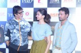 Deepika Padukone and Irrfan Khan during the trailer launch of film Piku