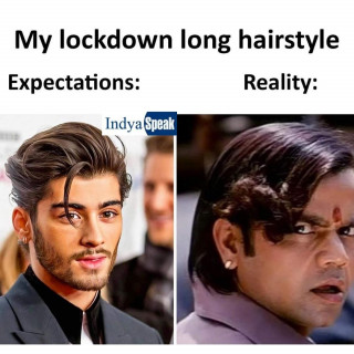 Indyaspeak - My Lockdown Long Hairstyle Expectation Vs Reality..